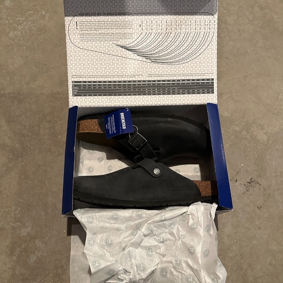 Birkenstock Boston oiled leather clogs/mules black EU 46 US men 13-13.5 regular - Picture 2 of 7
